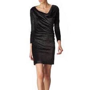 New VIVIENNE WESTWOOD VELVET GLITTER DRESS Italy ruched wiggle M
